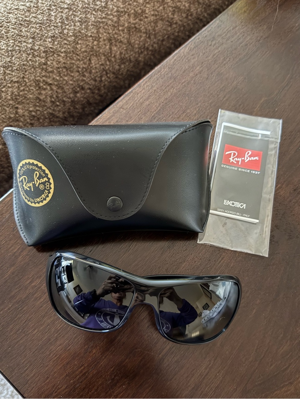 Ray-Ban Black Sunglasses RB 4097 601/8G 3 N EUC